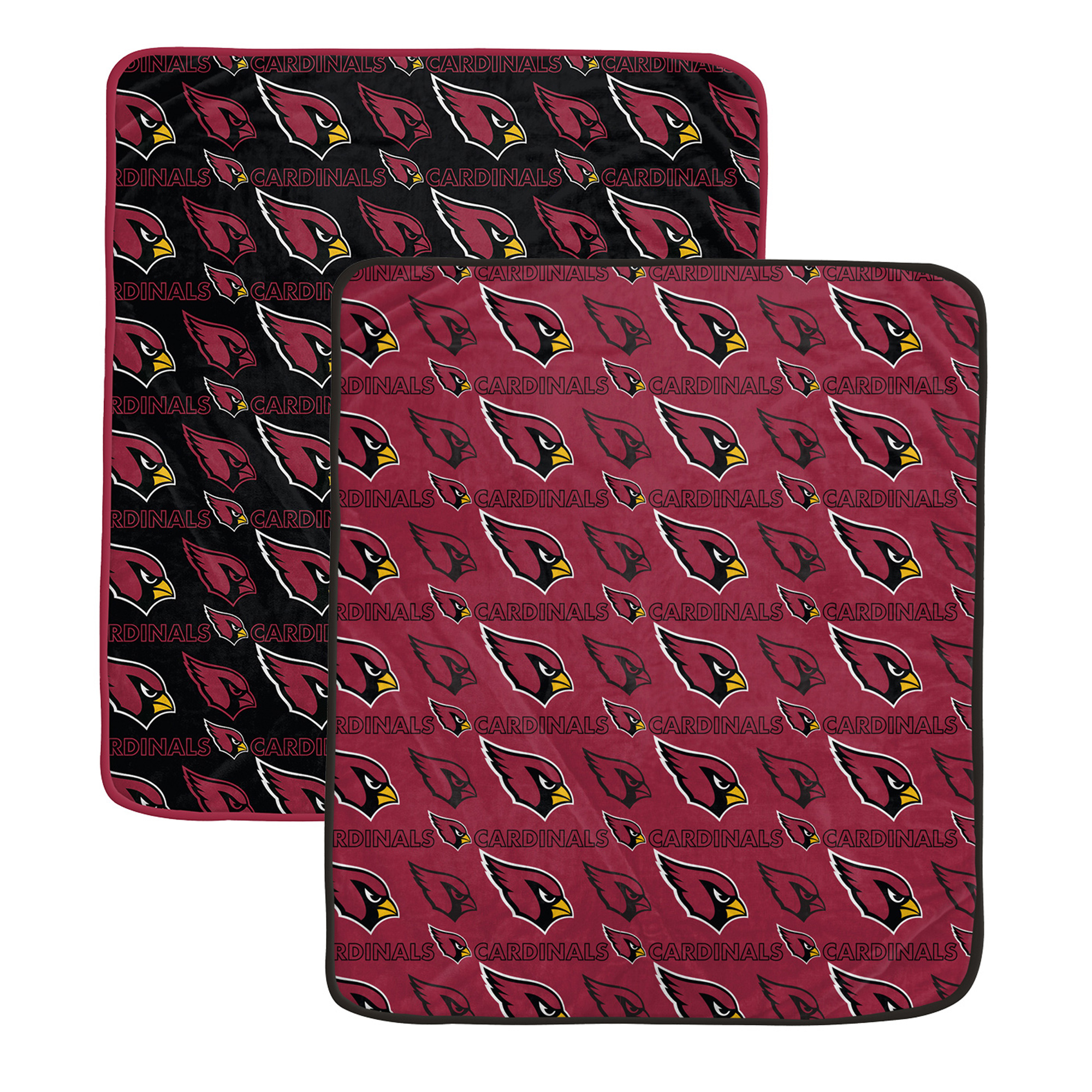 Pegasus Arizona Cardinals Two-Piece Home & Away Logo Roll 60" x 70" Blanket Set