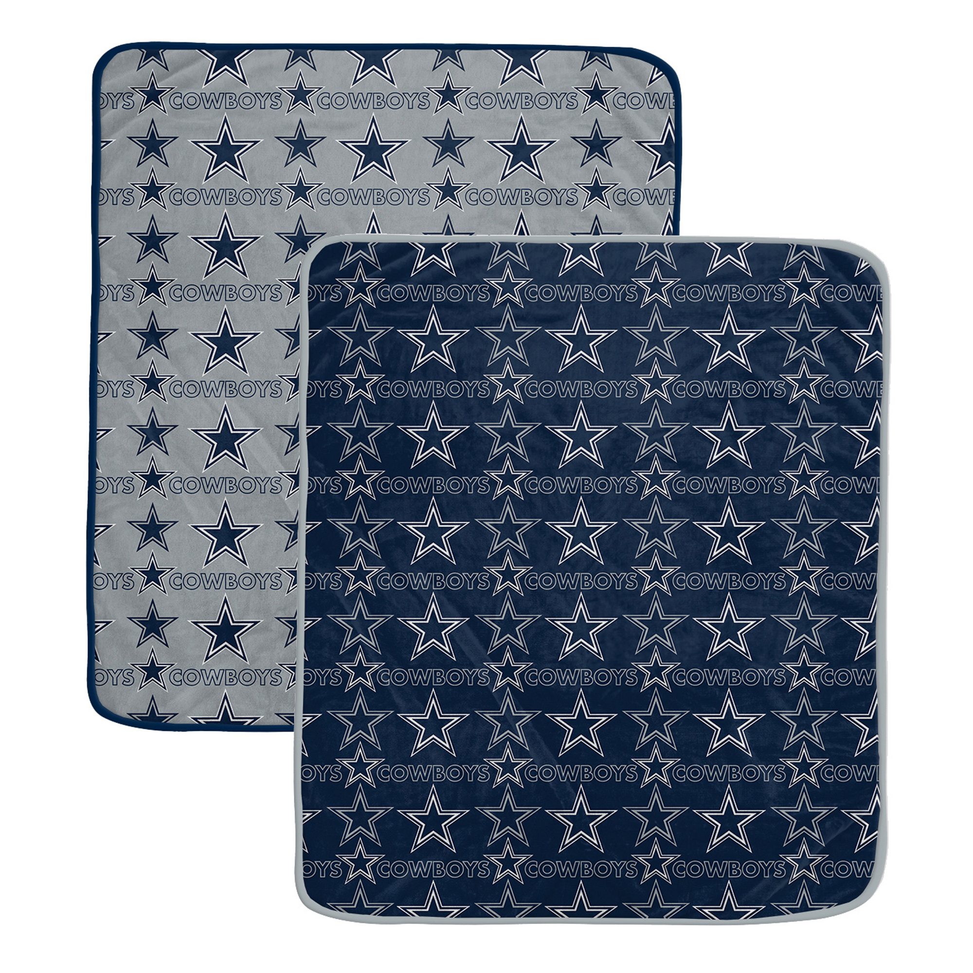 Pegasus Dallas Cowboys Two-Piece Home & Away Logo Roll 60" x 70" Blanket Set