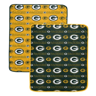 "Pegasus Green Bay Packers Two-Piece Home & Away Logo Roll 60"" x 70"" Blanket Set"