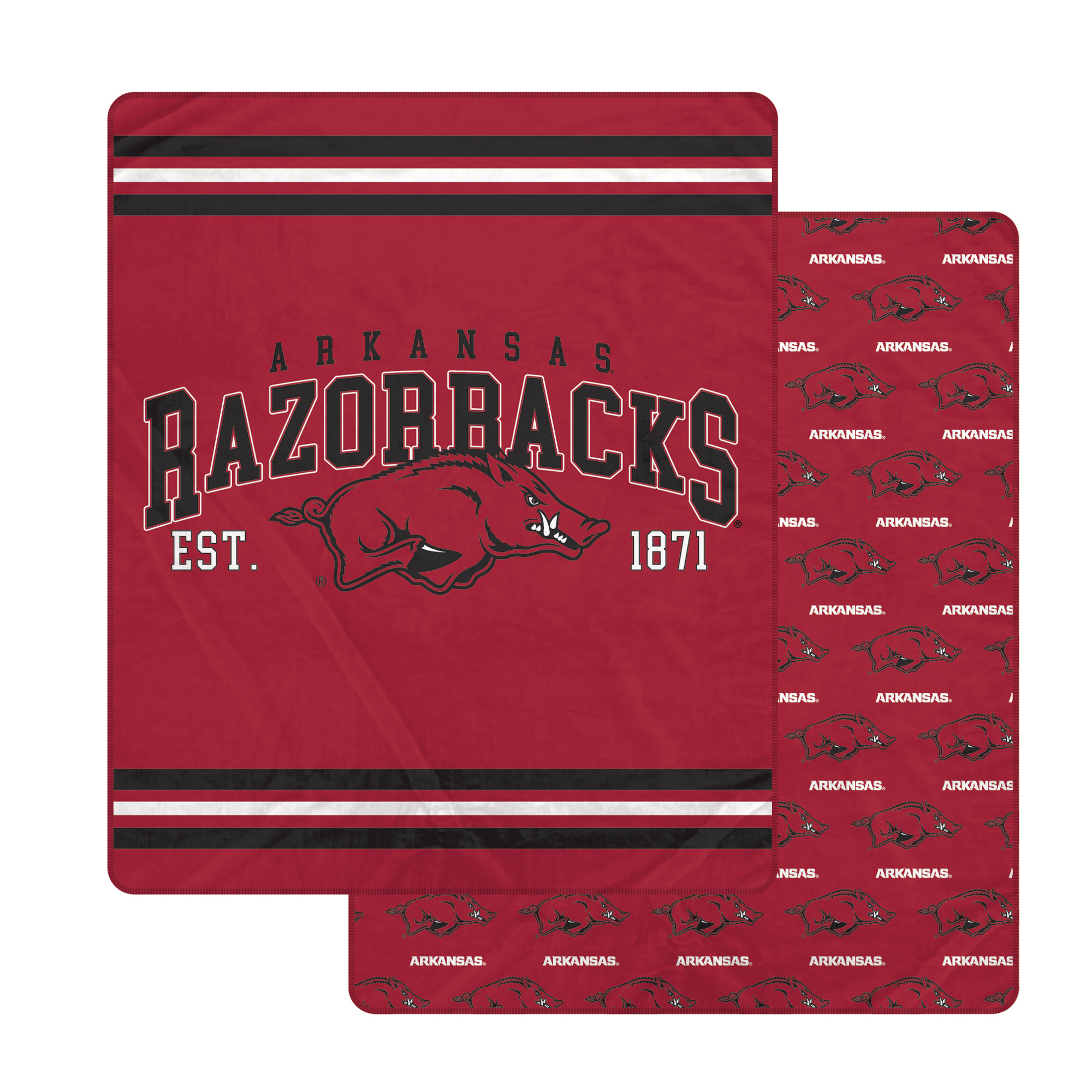 Pegasus Arkansas Razorbacks Legacy Arch Double-Sided 60" x 70" Blanket