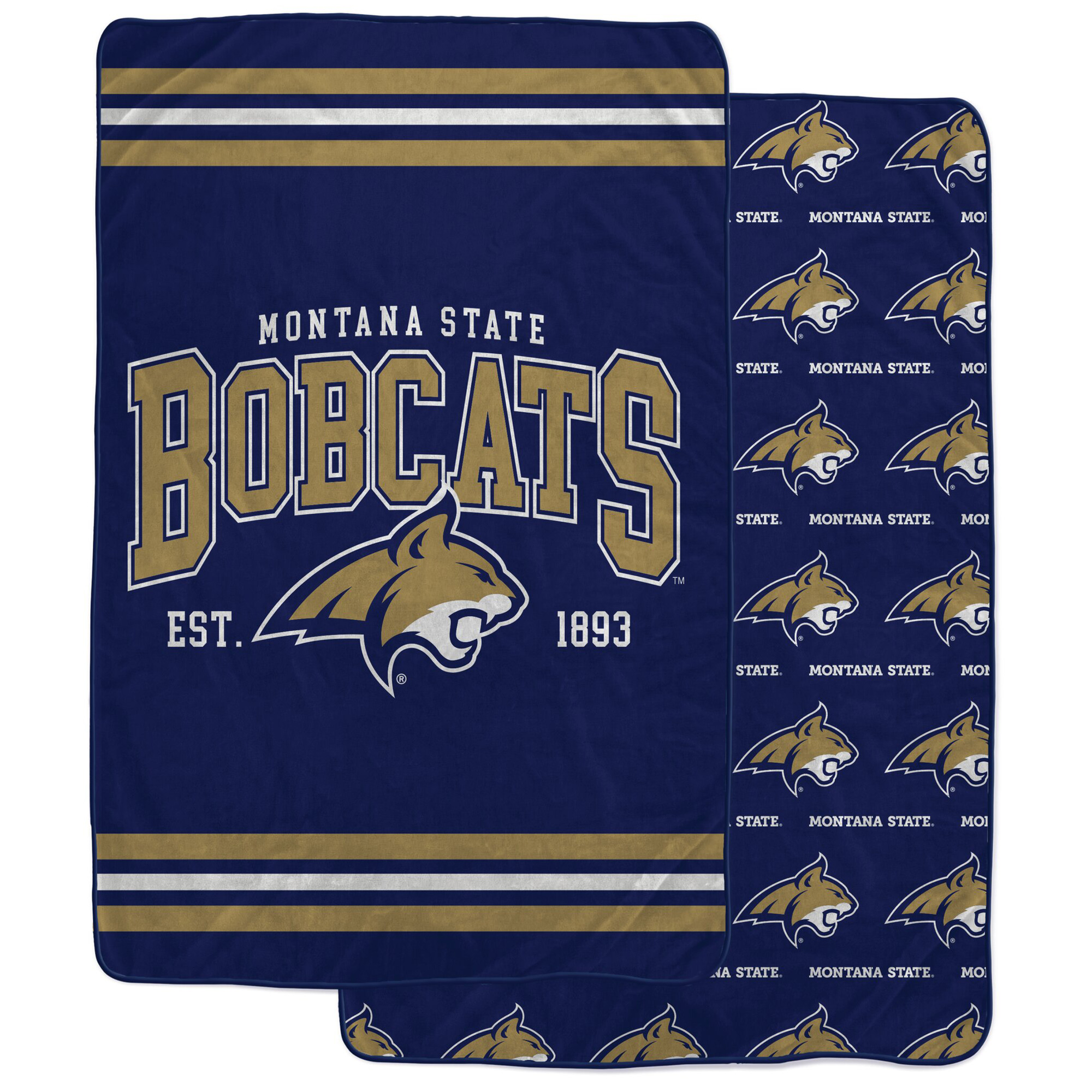 Pegasus Montana State Bobcats Legacy Arch Double-Sided 60" x 70" Blanket