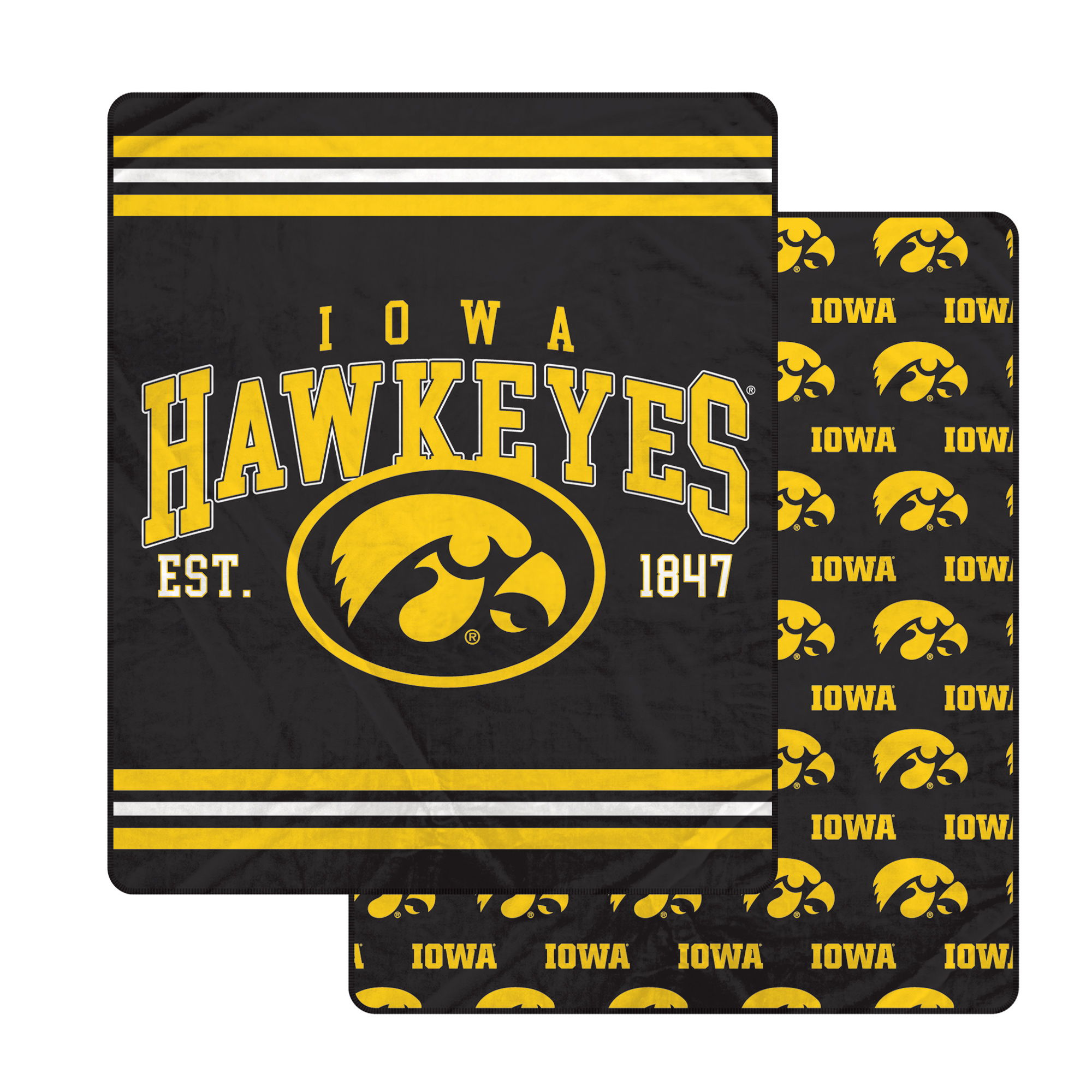 Pegasus Iowa Hawkeyes Legacy Arch Double-Sided 60" x 70" Blanket
