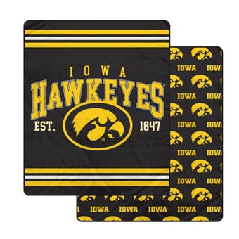 Pegasus Iowa Hawkeyes Legacy Arch Double-Sided 60" x 70" Blanket