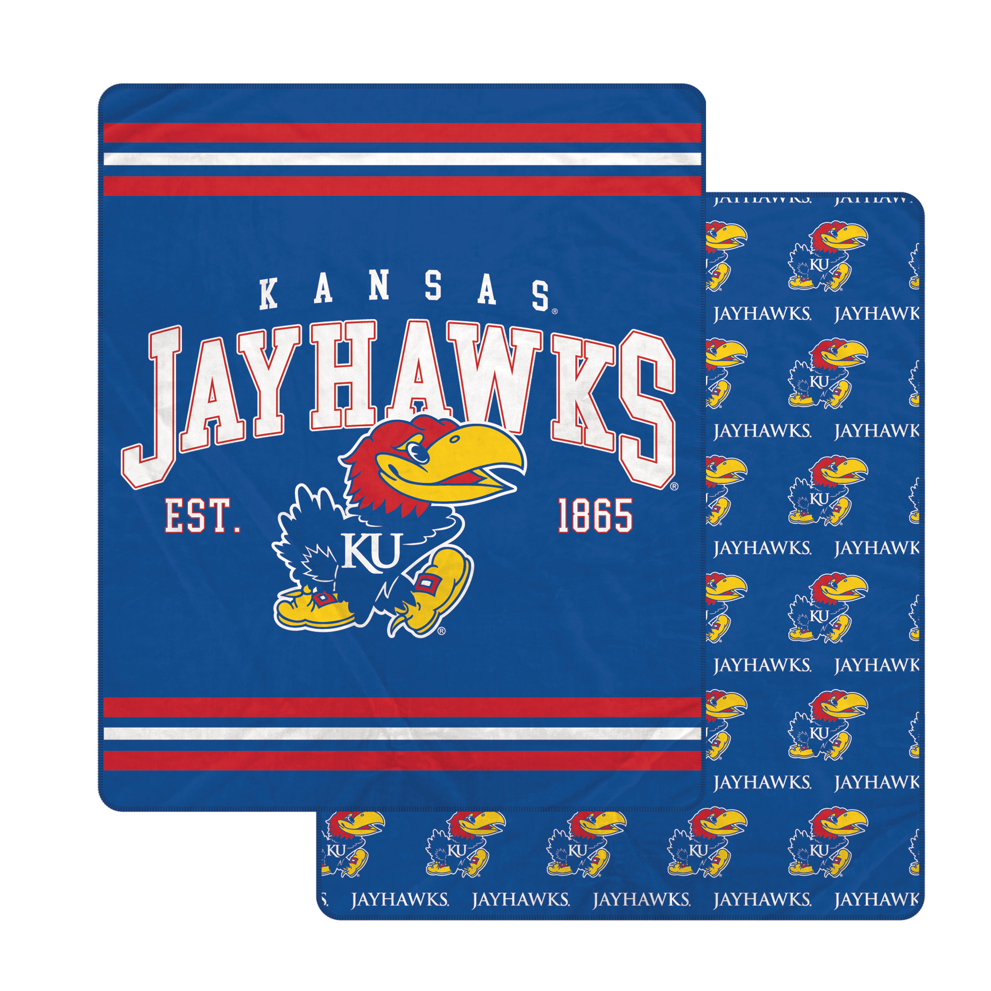 Pegasus Kansas Jayhawks Legacy Arch Double-Sided 60" x 70" Blanket