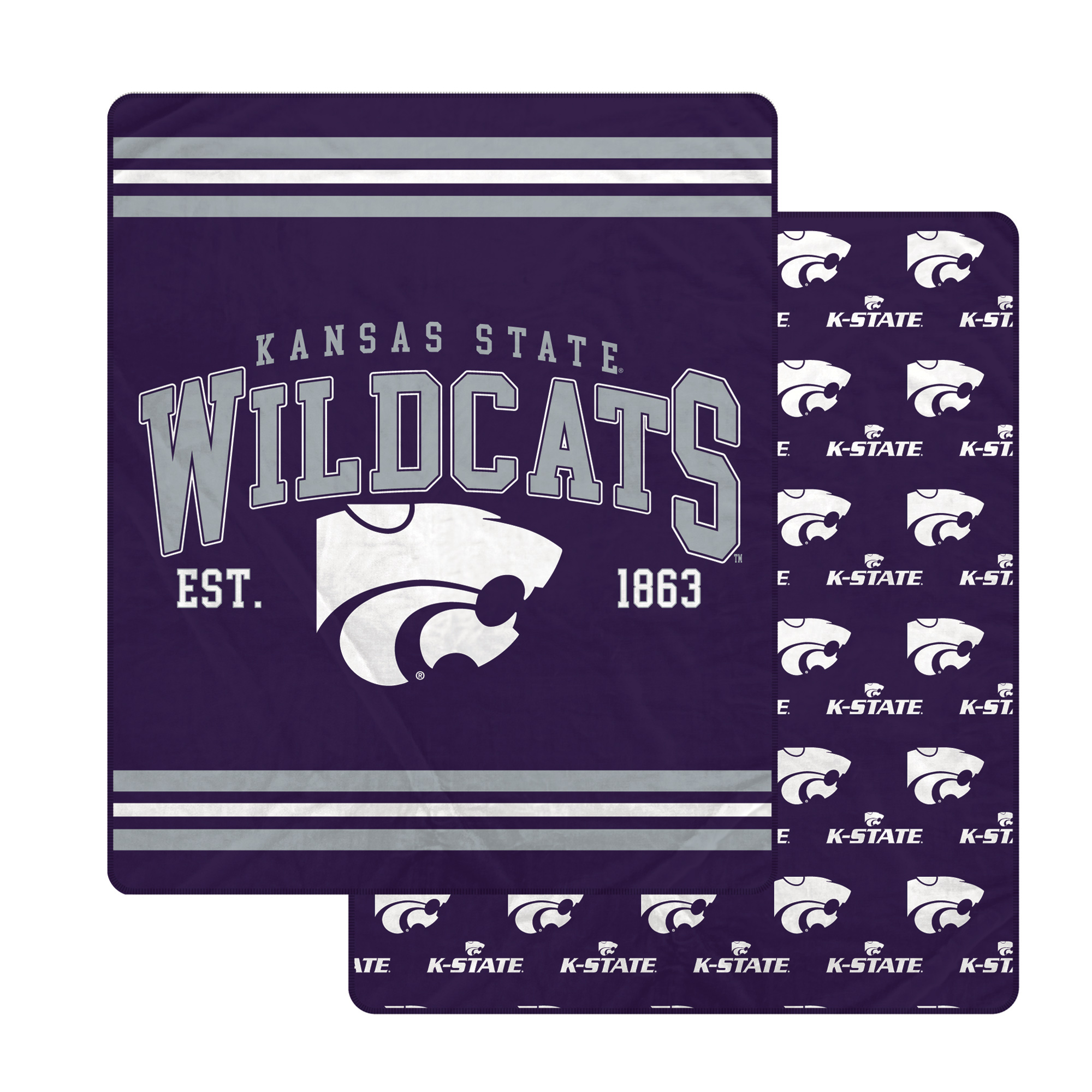 Pegasus Kansas State Wildcats Legacy Arch Double-Sided 60" x 70" Blanket