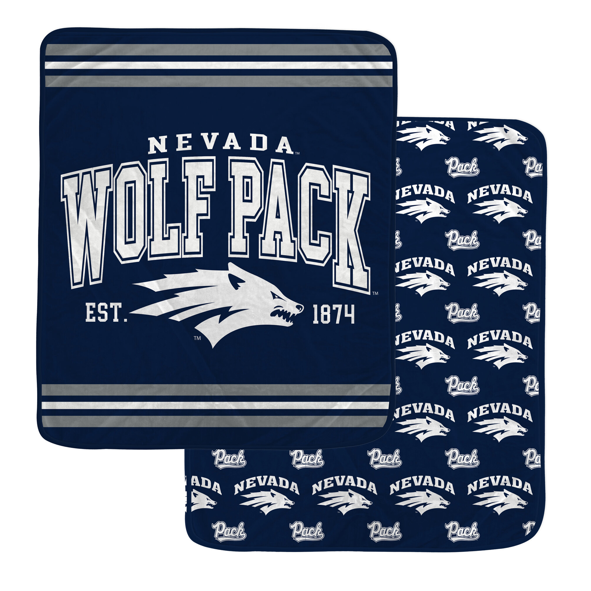 Pegasus Nevada Wolf Pack Legacy Arch Double-Sided 60" x 70" Blanket