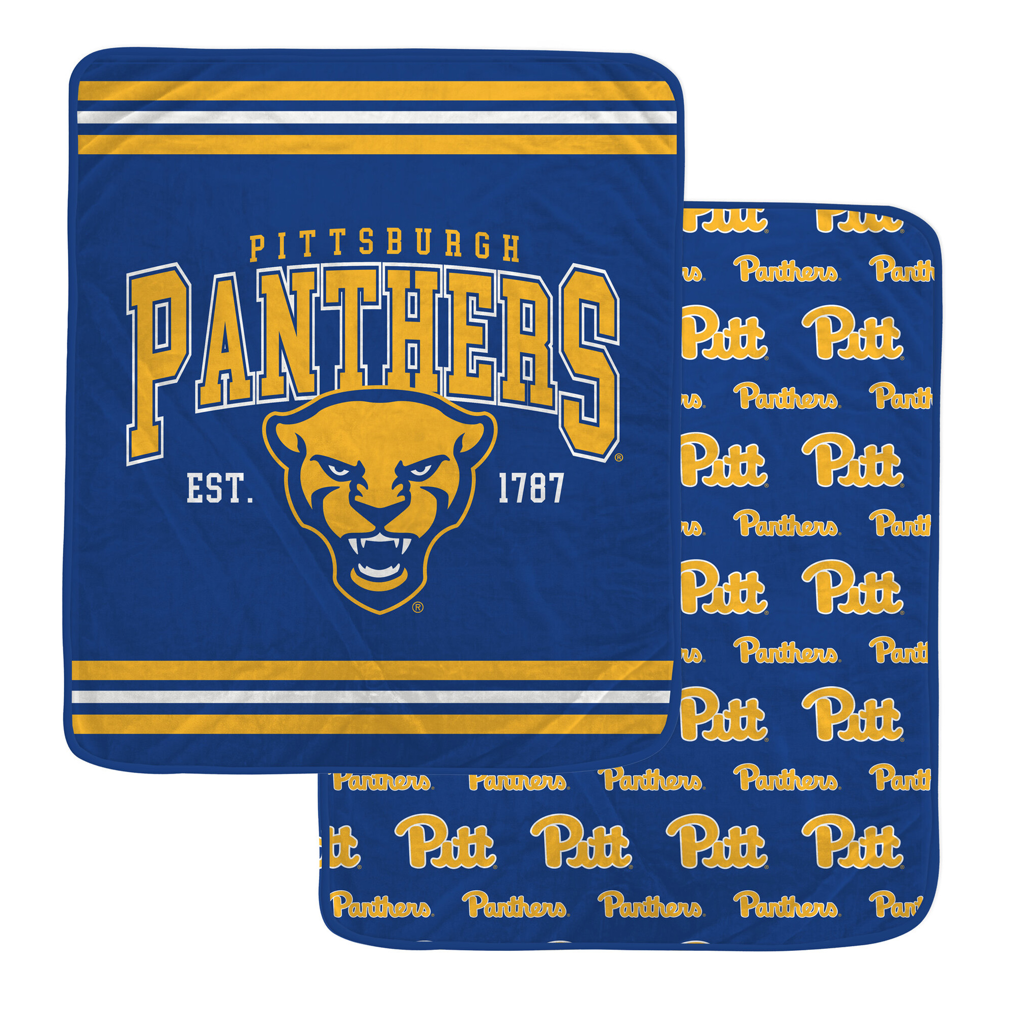 Pegasus Pitt Panthers Legacy Arch Double-Sided 60" x 70" Blanket