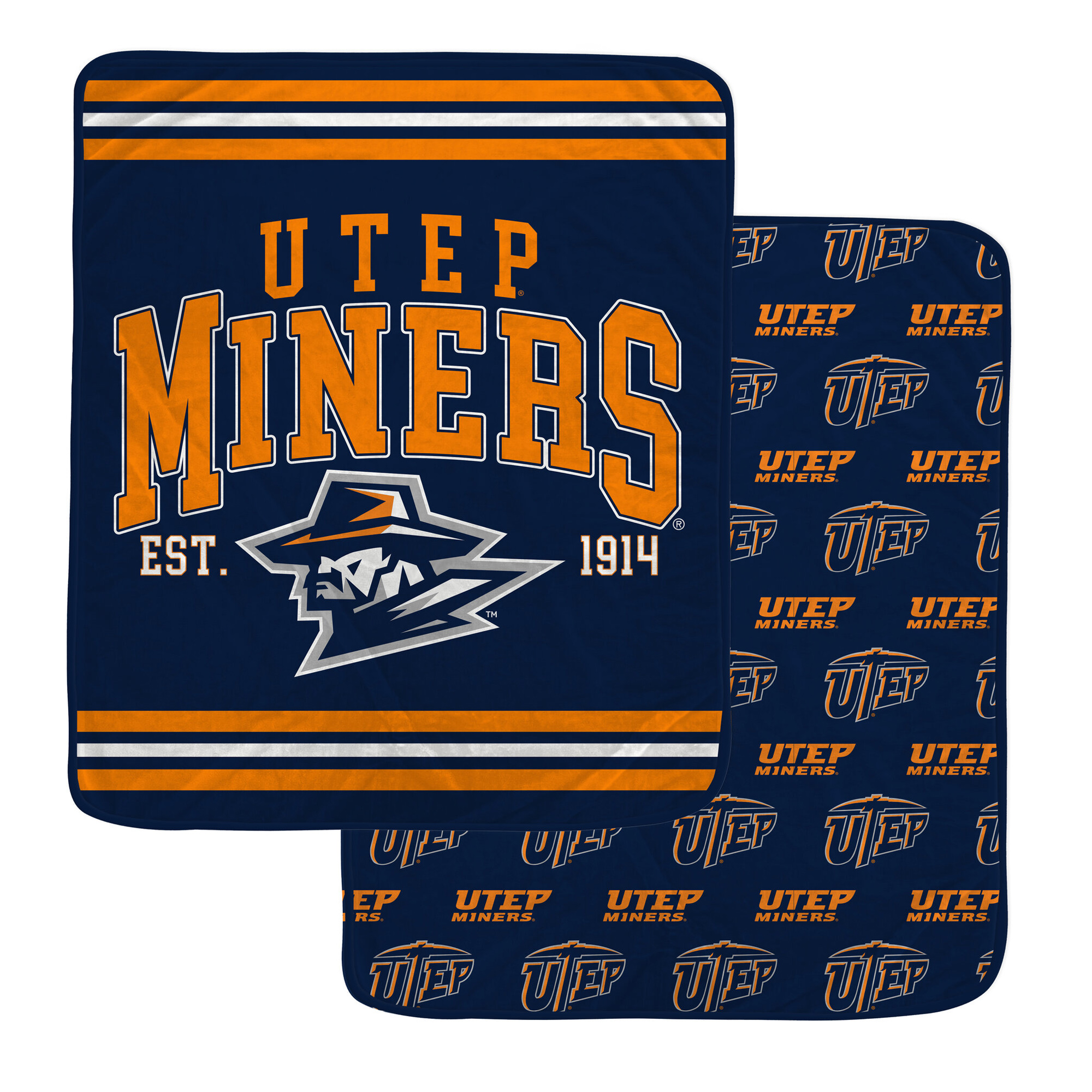 Pegasus UTEP Miners Legacy Arch Double-Sided 60" x 70" Blanket
