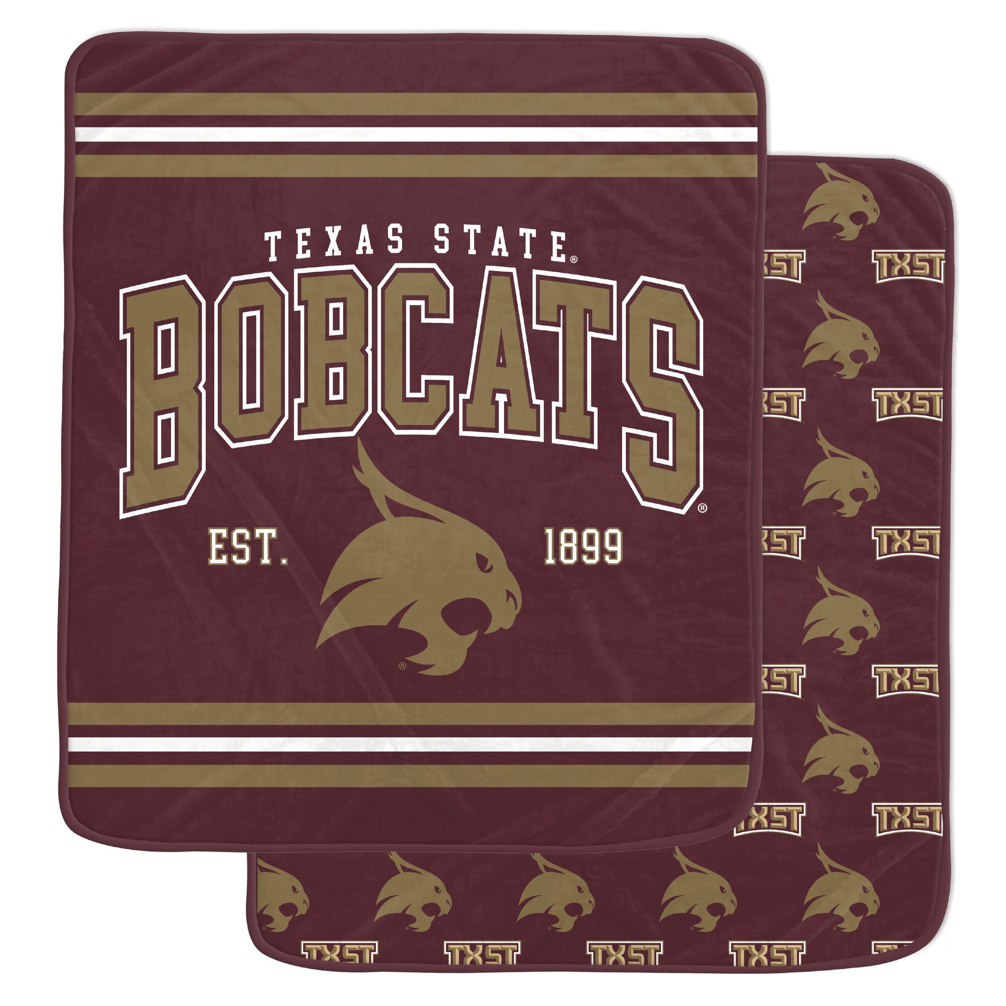 Pegasus Texas State Bobcats Legacy Arch Double-Sided 60" x 70" Blanket