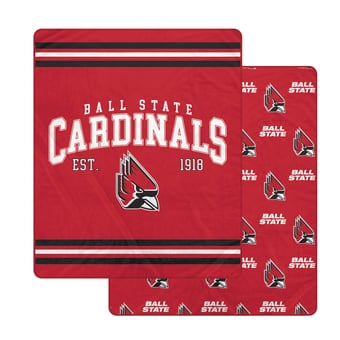Pegasus Ball State Cardinals Legacy Arch Double-Sided 60" x 70" Blanket