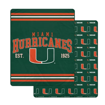 Pegasus Miami Hurricanes Legacy Arch Double-Sided 60" x 70" Blanket