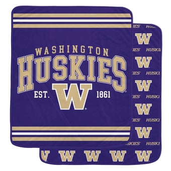 "Pegasus Washington Huskies Legacy Arch Double-Sided 60"" x 70"" Blanket"