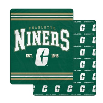 Pegasus Charlotte 49ers Legacy Arch Double-Sided 60" x 70" Blanket