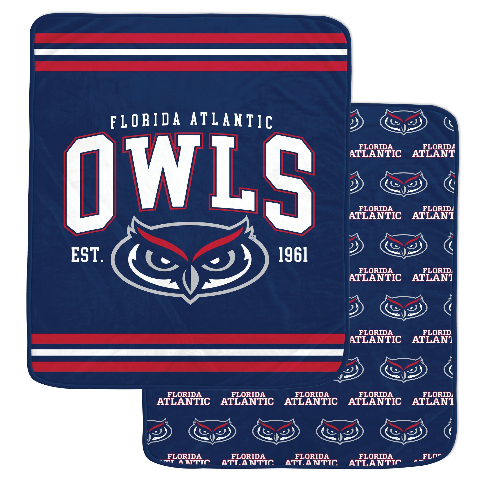 Pegasus Florida Atlantic Owls Legacy Arch Double-Sided 60" x 70" Blanket