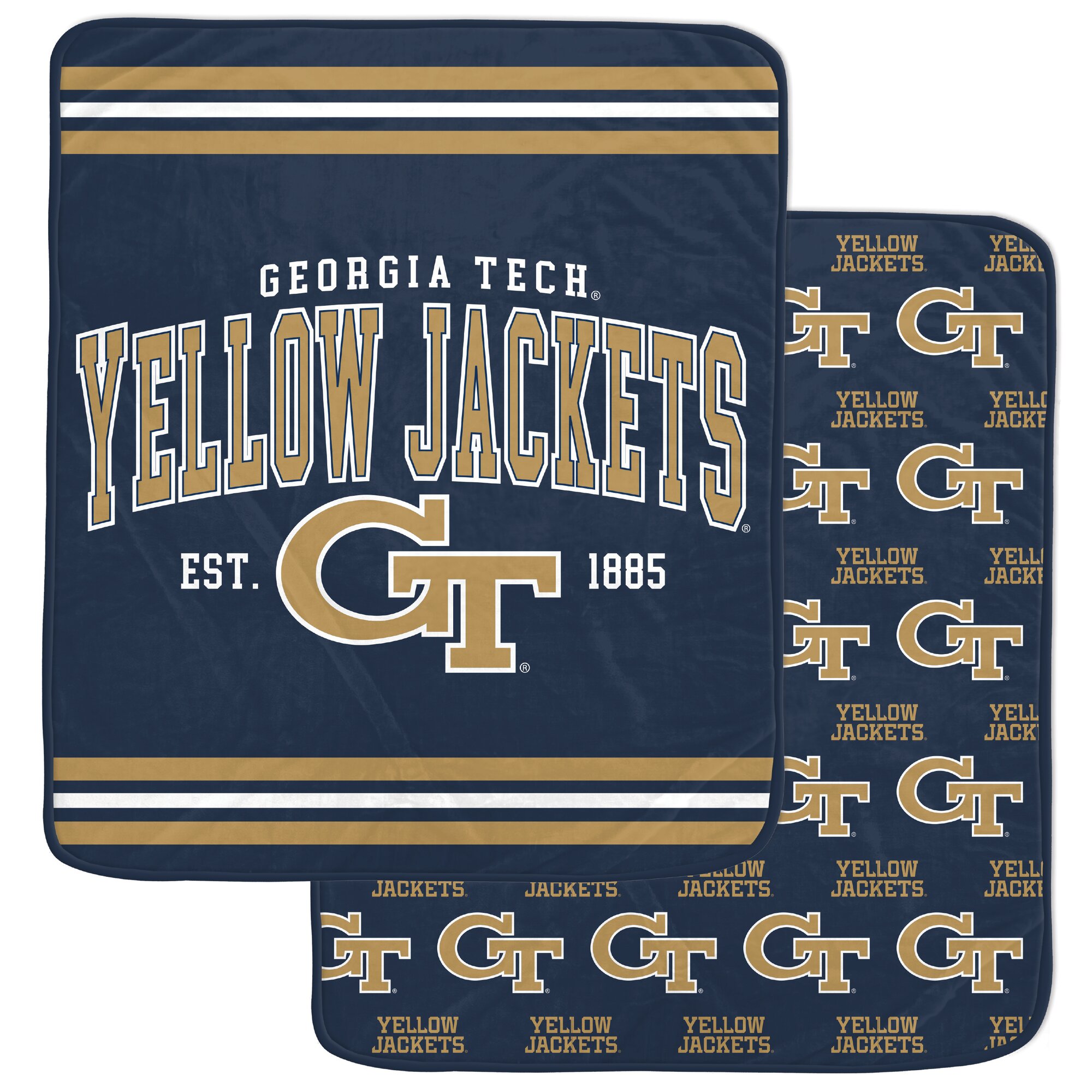Pegasus Georgia Tech Yellow Jackets Legacy Arch Double-Sided 60" x 70" Blanket