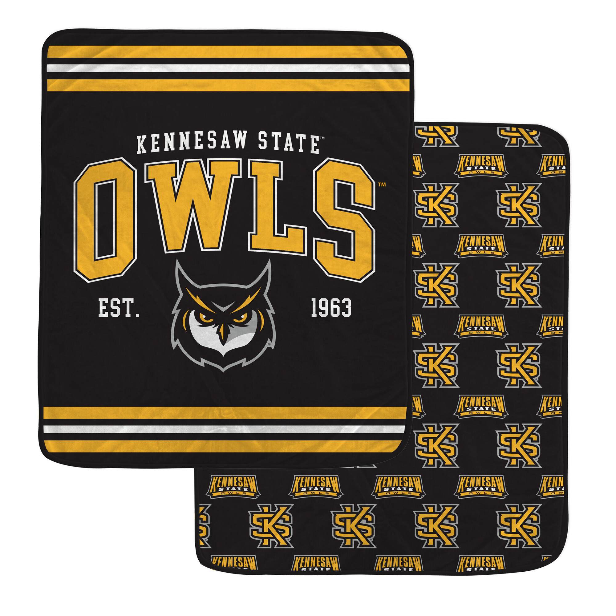 Pegasus Kennesaw State Owls Legacy Arch Double-Sided 60" x 70" Blanket