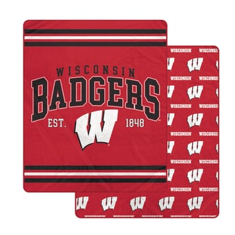 Pegasus Wisconsin Badgers Legacy Arch Double-Sided 60" x 70" Blanket