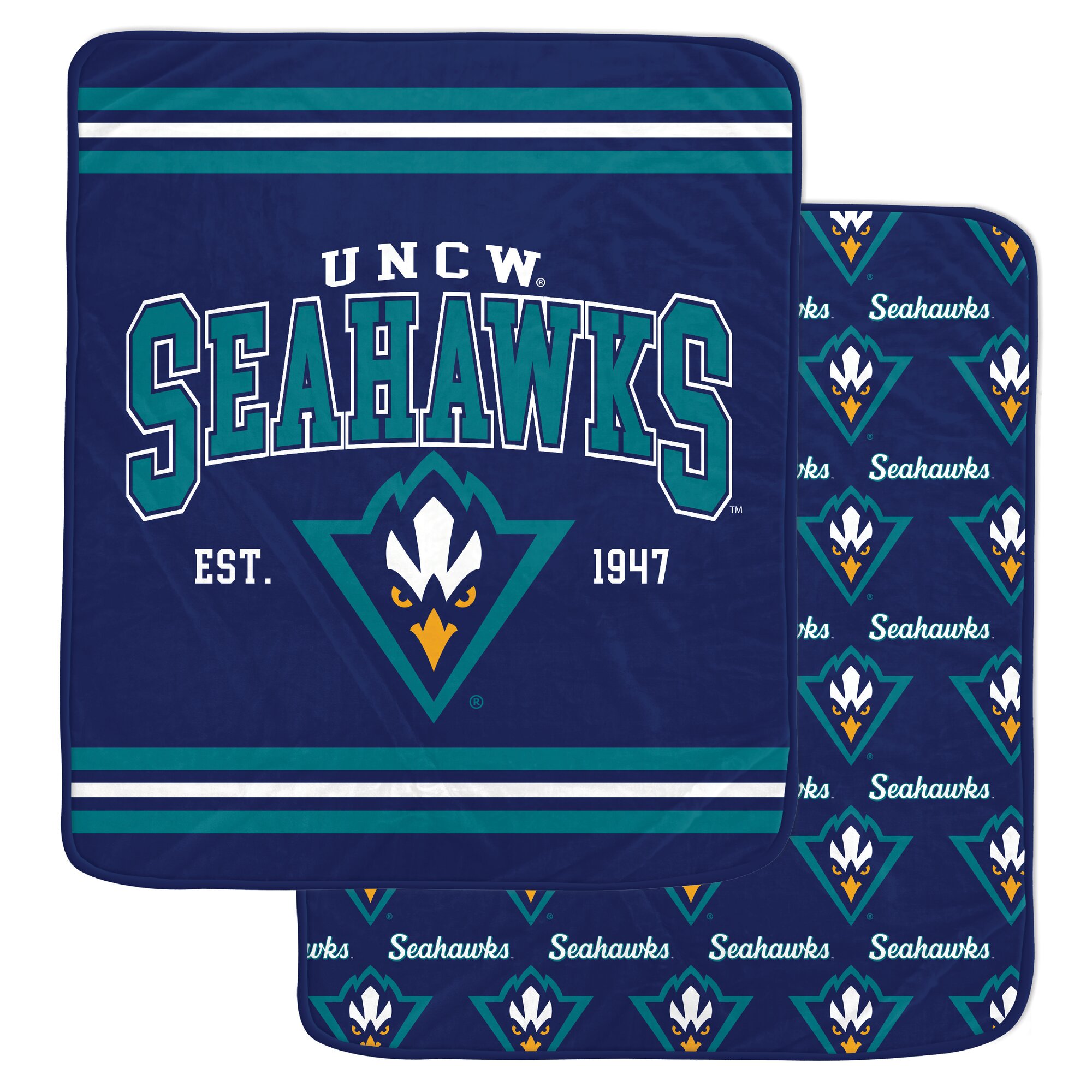 Pegasus UNC Wilmington Seahawks Legacy Arch Double-Sided 60" x 70" Blanket