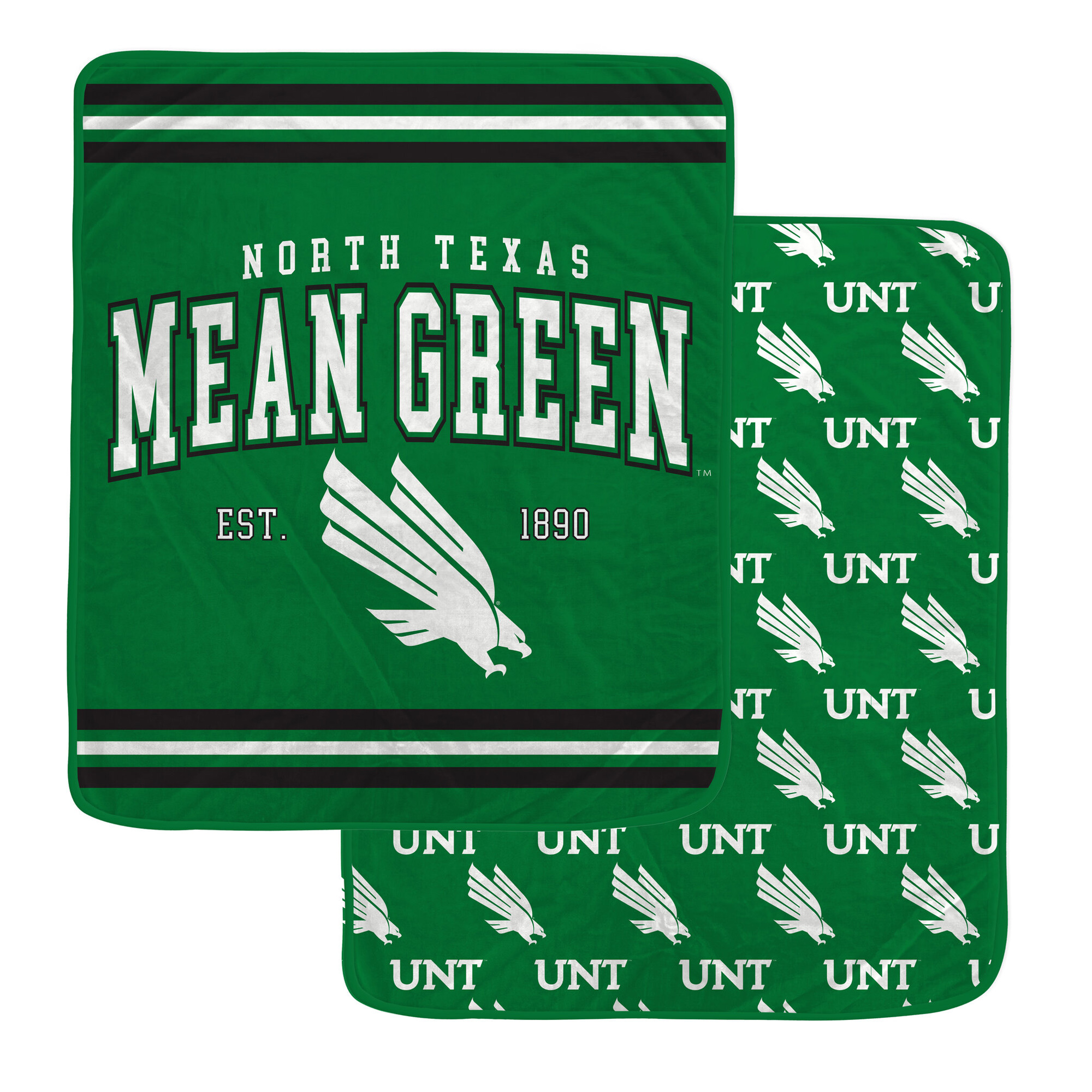 Pegasus North Texas Mean Green Legacy Arch Double-Sided 60" x 70" Blanket