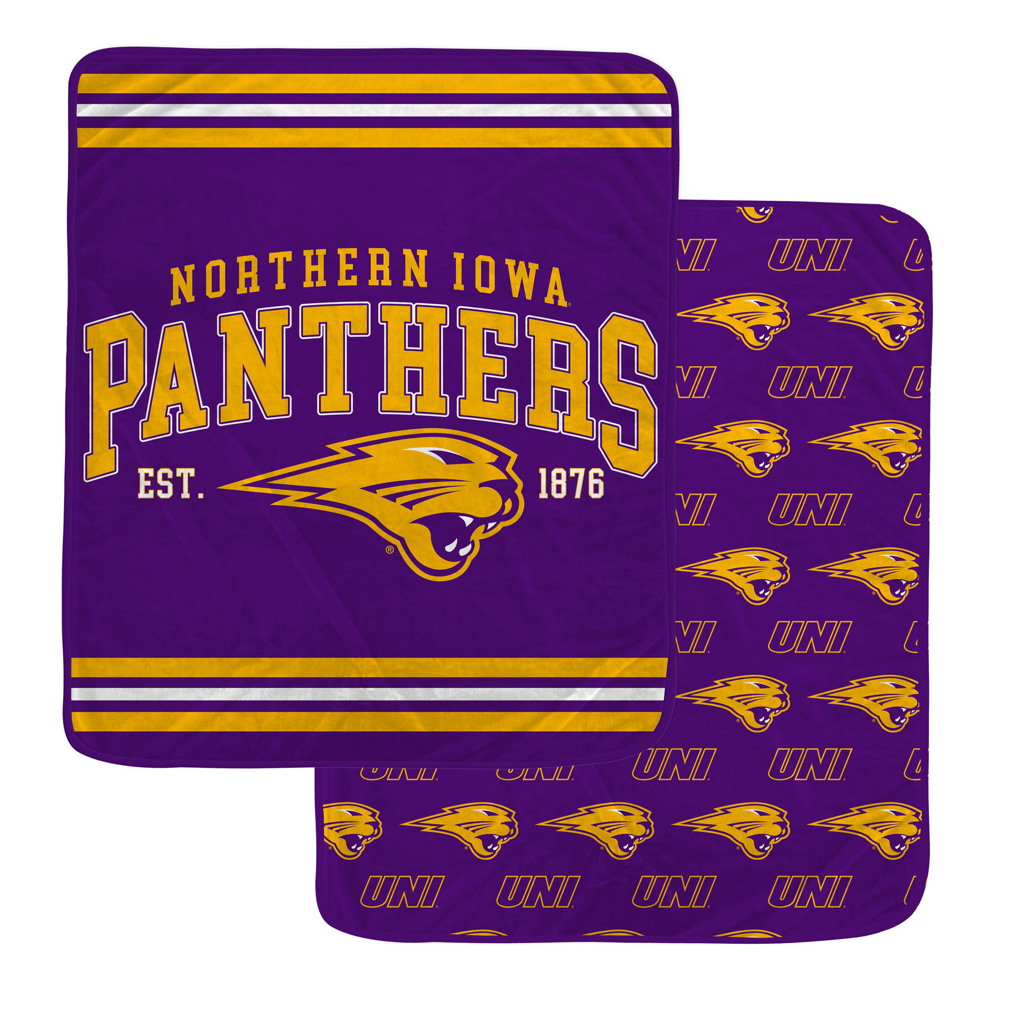 Pegasus Northern Iowa Panthers Legacy Arch Double-Sided 60" x 70" Blanket