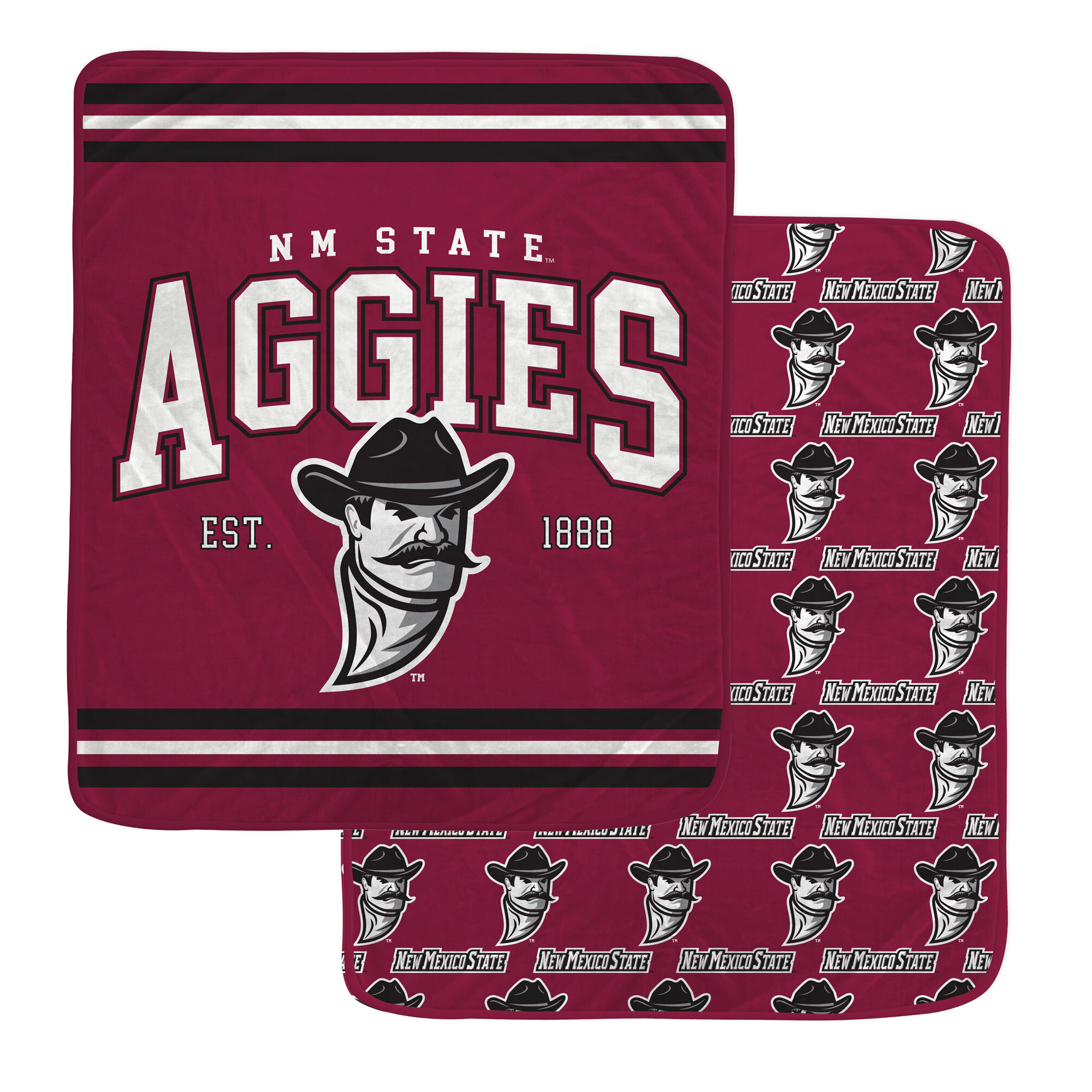 Pegasus New Mexico State Aggies Legacy Arch Double-Sided 60" x 70" Blanket