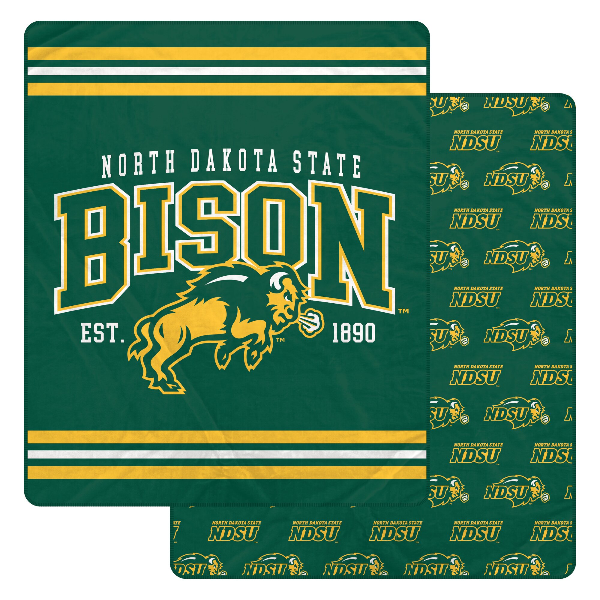 Pegasus NDSU Bison Legacy Arch Double-Sided 60" x 70" Blanket