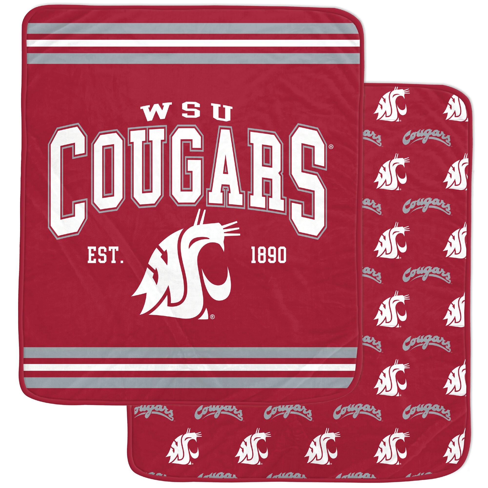 Pegasus Washington State Cougars Legacy Arch Double-Sided 60" x 80" Blanket