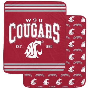 Pegasus Washington State Cougars Legacy Arch Double-Sided 60" x 80" Blanket