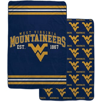 Pegasus West Virginia Mountaineers Legacy Arch Double-Sided 60" x 80" Blanket