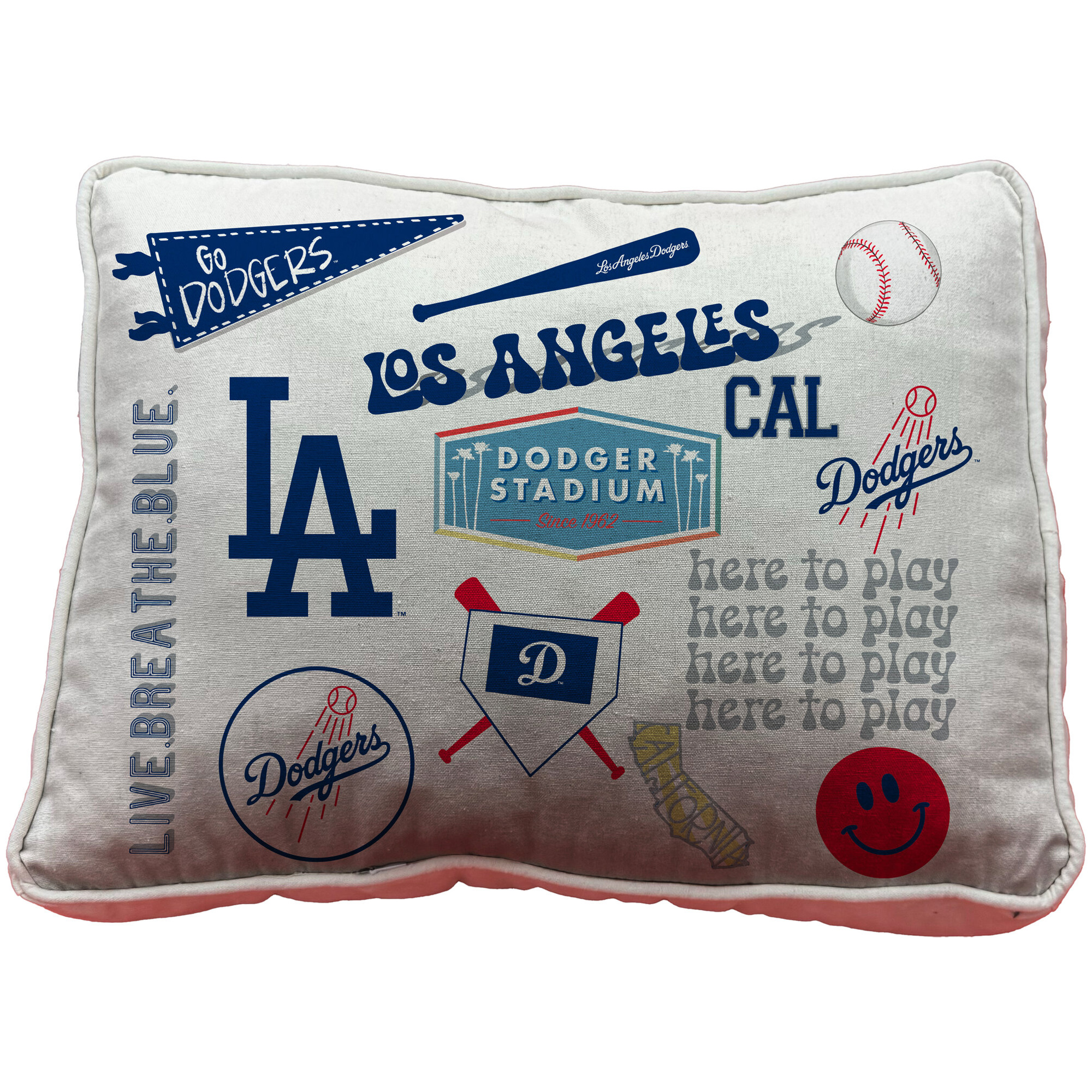 Pegasus Los Angeles Dodgers Loco Fan 19" x 14" Canvas Décor Pillow