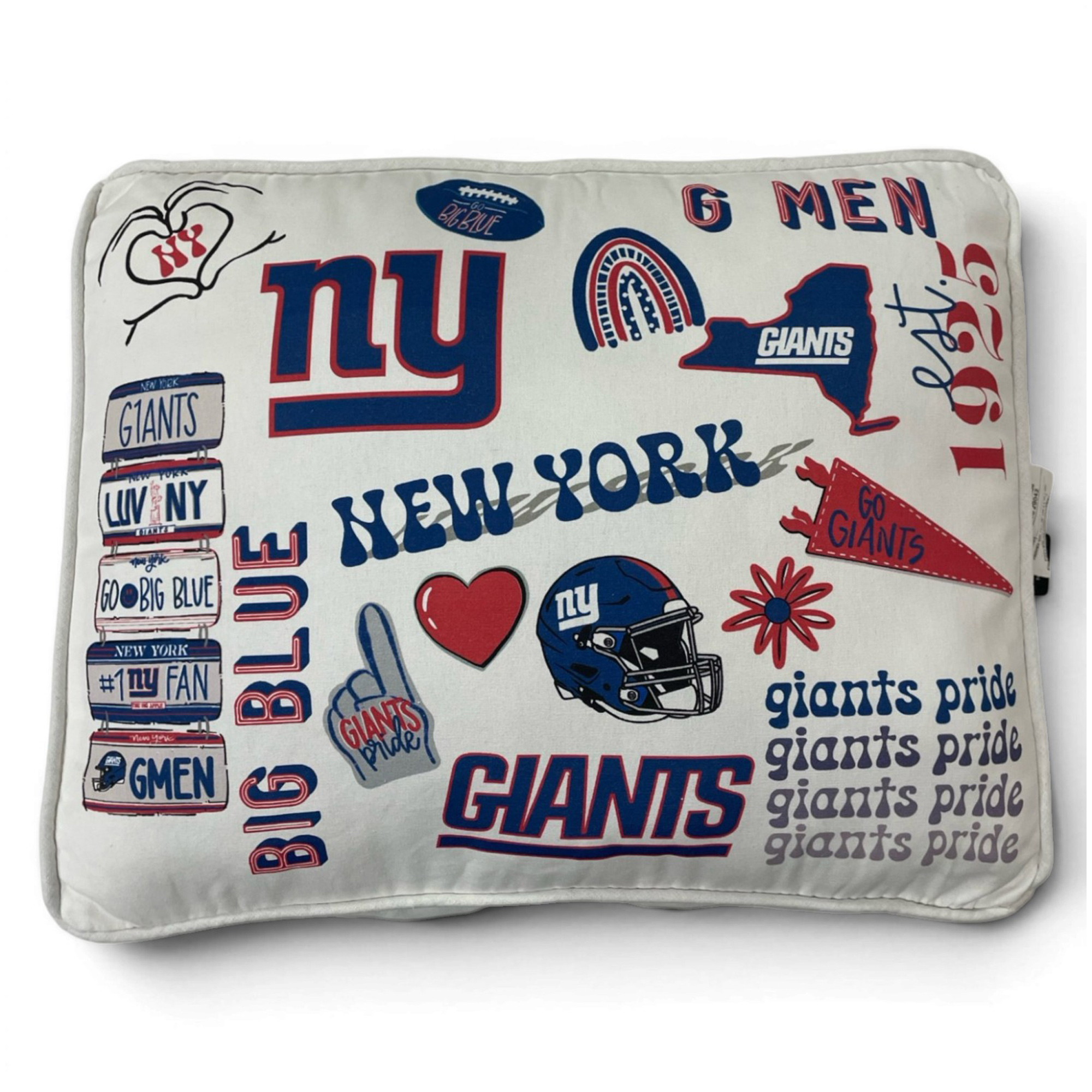 Pegasus New York Giants Loco Fan 19" x 14" Canvas Décor Pillow