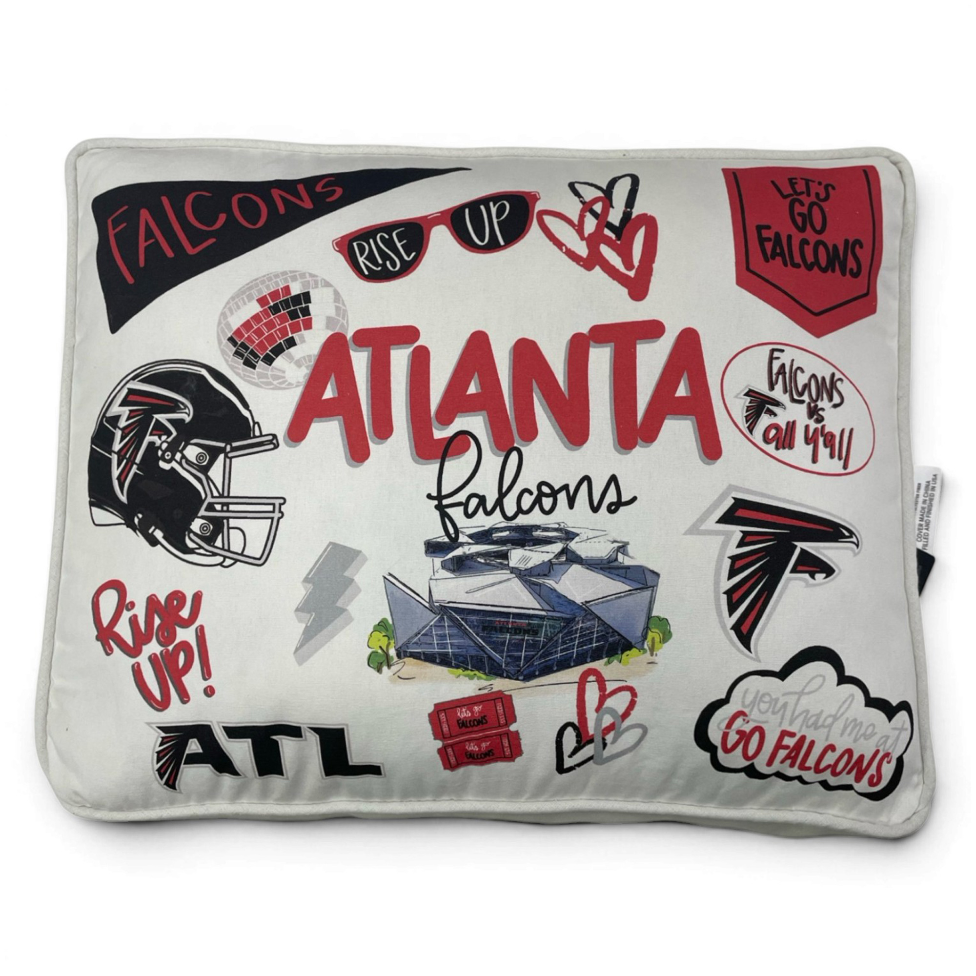 Pegasus Atlanta Falcons Loco Fan 19" x 14" Canvas Décor Pillow