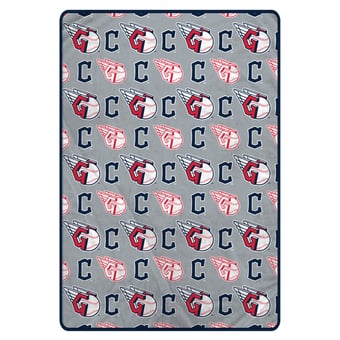 Pegasus Cleveland Guardians Logo Roll Oversized 66" x 95" Ultra Cozy Blanket