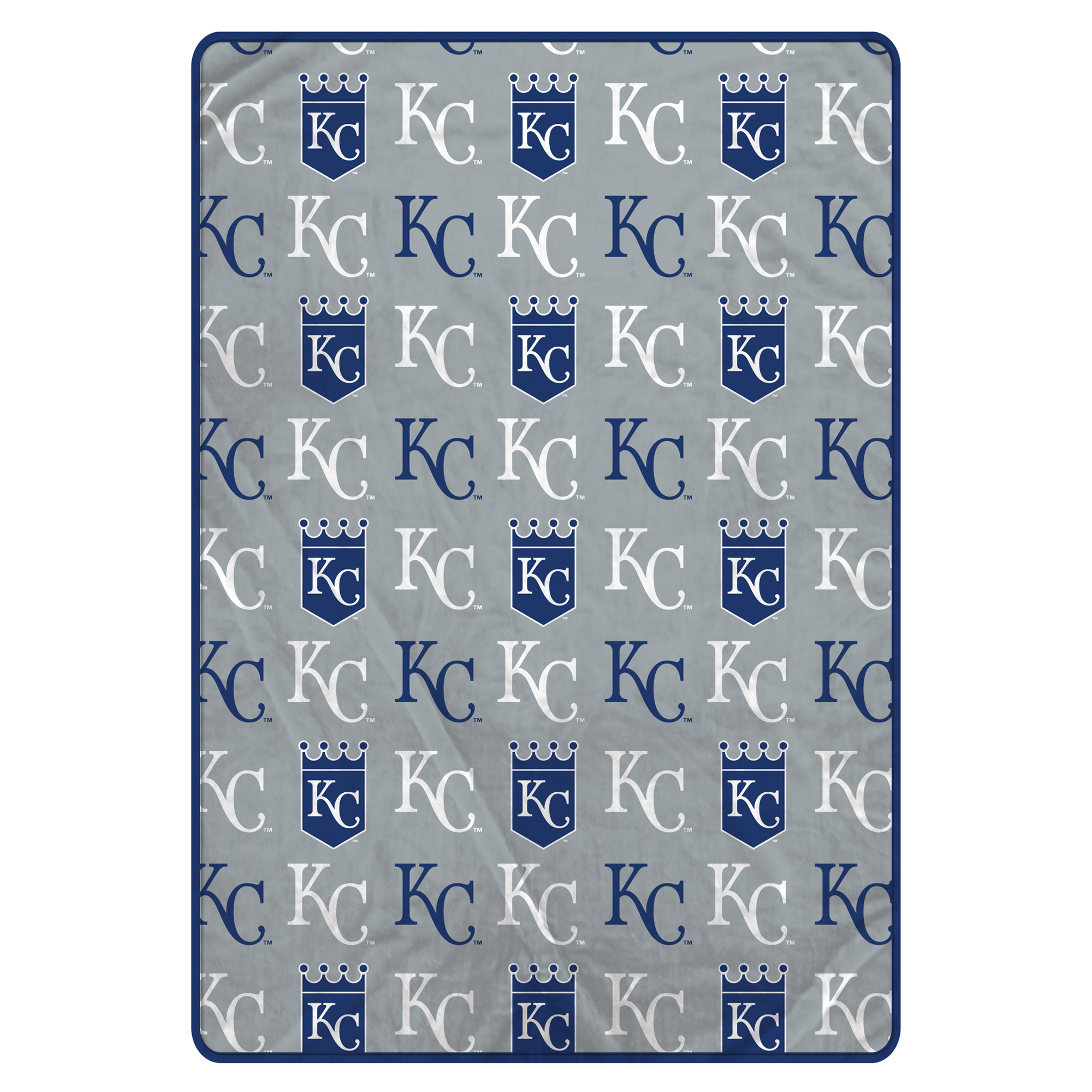 Pegasus Kansas City Royals Logo Roll Oversized 66" x 95" Ultra Cozy Blanket