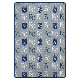 Pegasus Kansas City Royals Logo Roll Oversized 66" x 95" Ultra Cozy Blanket