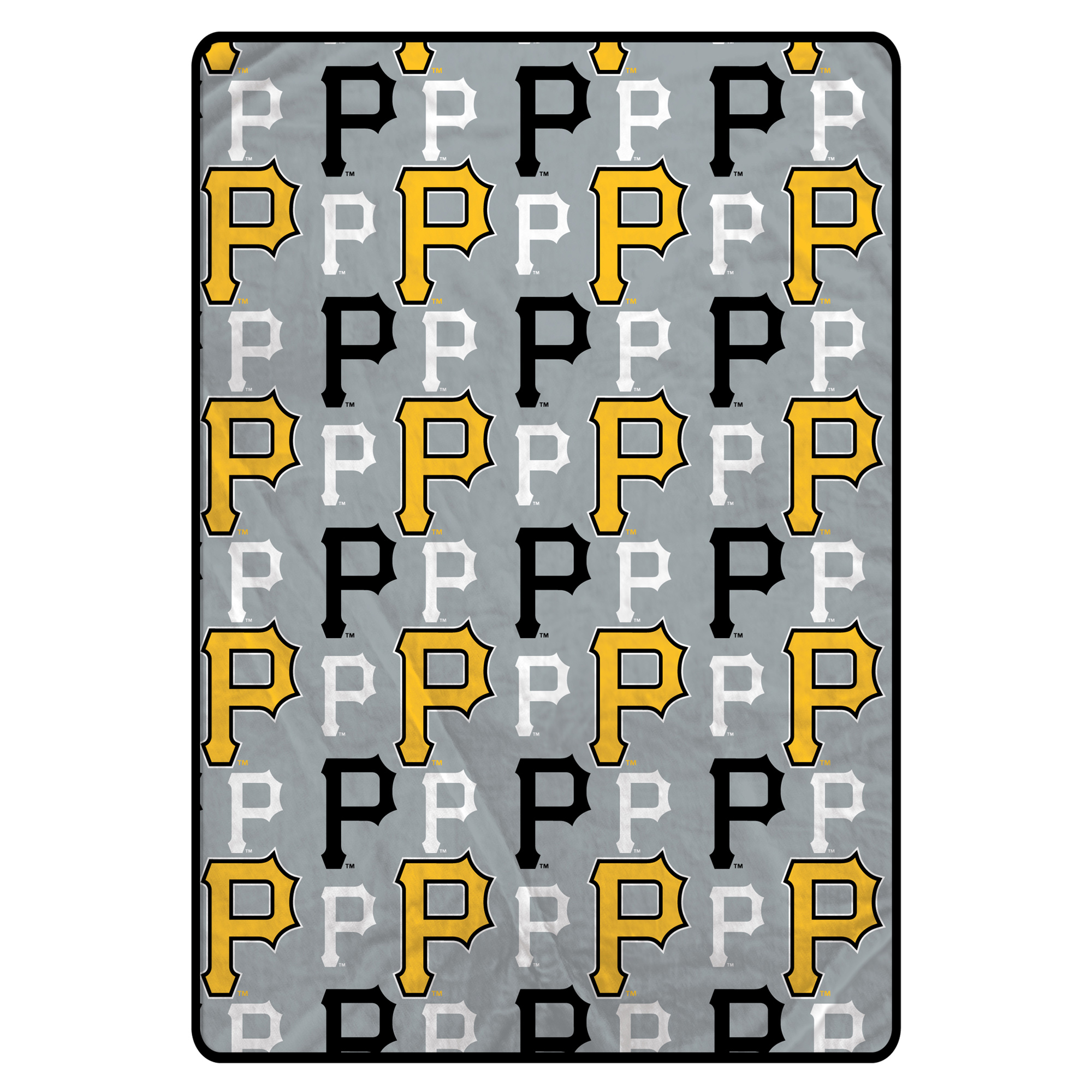 Pegasus Pittsburgh Pirates Logo Roll Oversized 66" x 95" Ultra Cozy Blanket