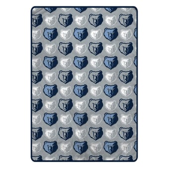 Pegasus Memphis Grizzlies Logo Roll Oversized 66" x 95" Ultra Cozy Blanket