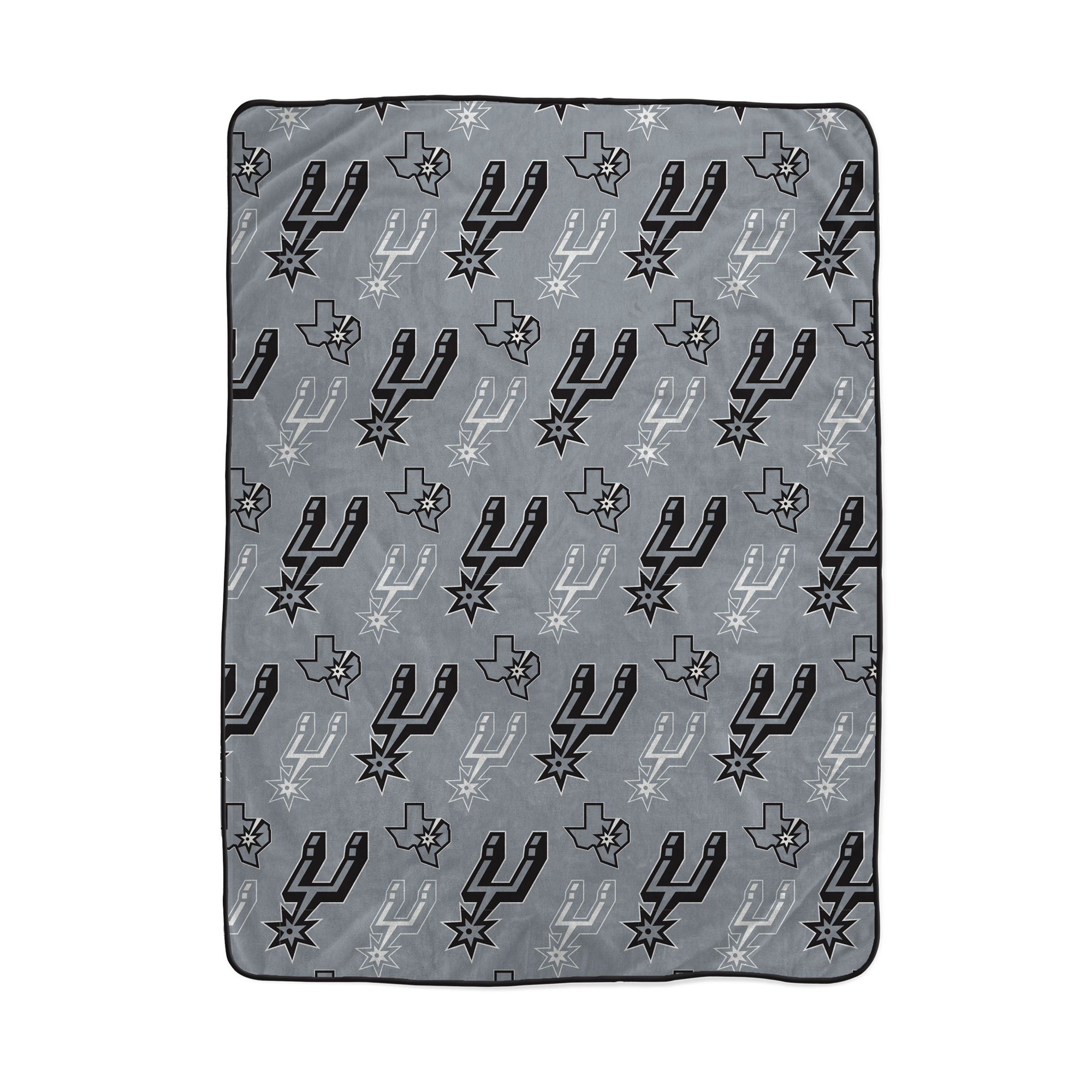 Pegasus San Antonio Spurs Logo Roll Oversized 66" x 95" Ultra Cozy Blanket