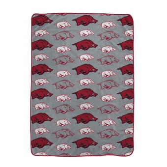 "Pegasus Arkansas Razorbacks Logo Roll Oversized 66"" x 95"" Ultra Cozy Blanket"