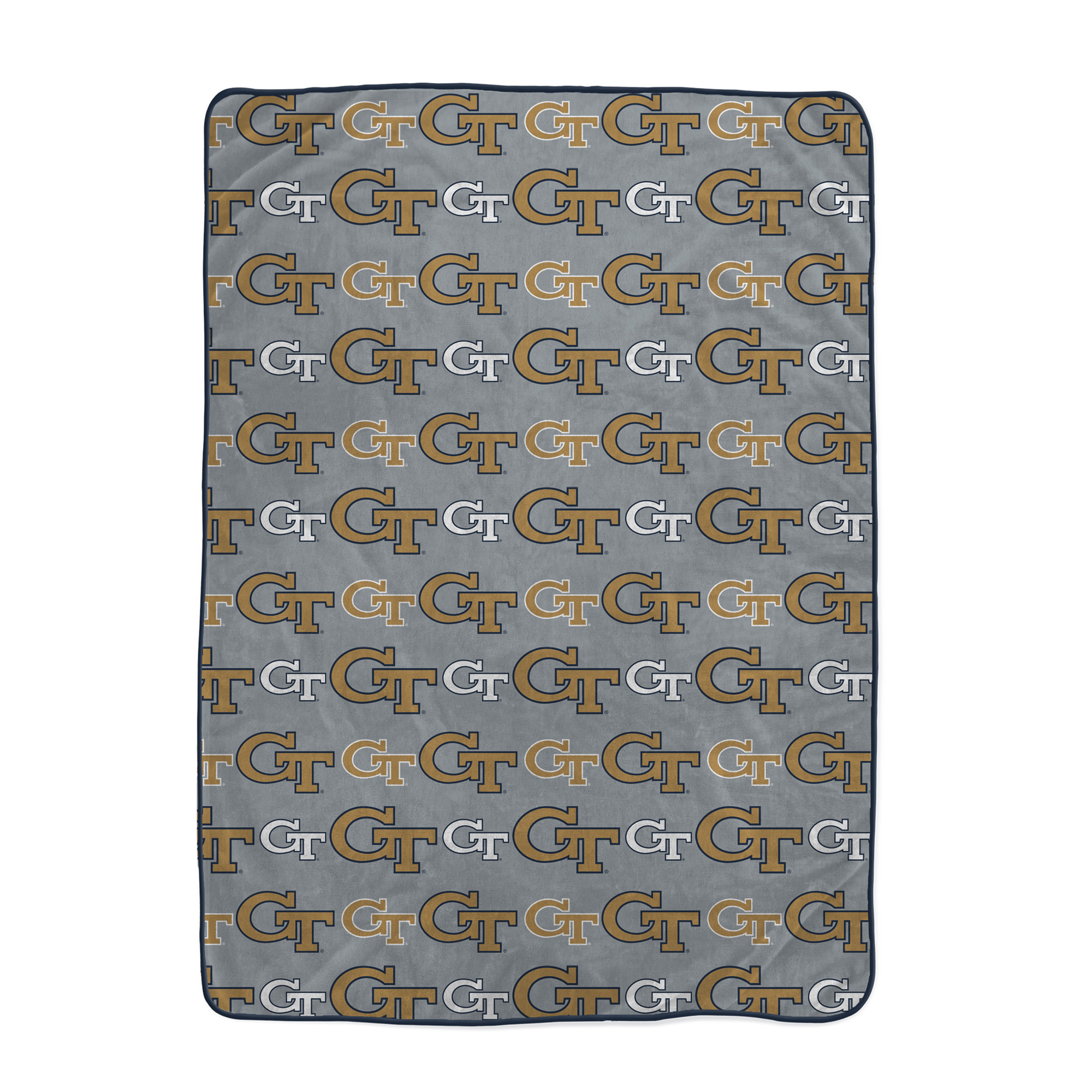 Pegasus Georgia Tech Yellow Jackets Logo Roll Oversized 66" x 95" Ultra Cozy Blanket