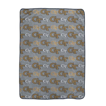 Pegasus Georgia Tech Yellow Jackets Logo Roll Oversized 66" x 95" Ultra Cozy Blanket