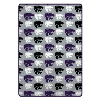 Pegasus Kansas State Wildcats Logo Roll Oversized 66" x 95" Ultra Cozy Blanket