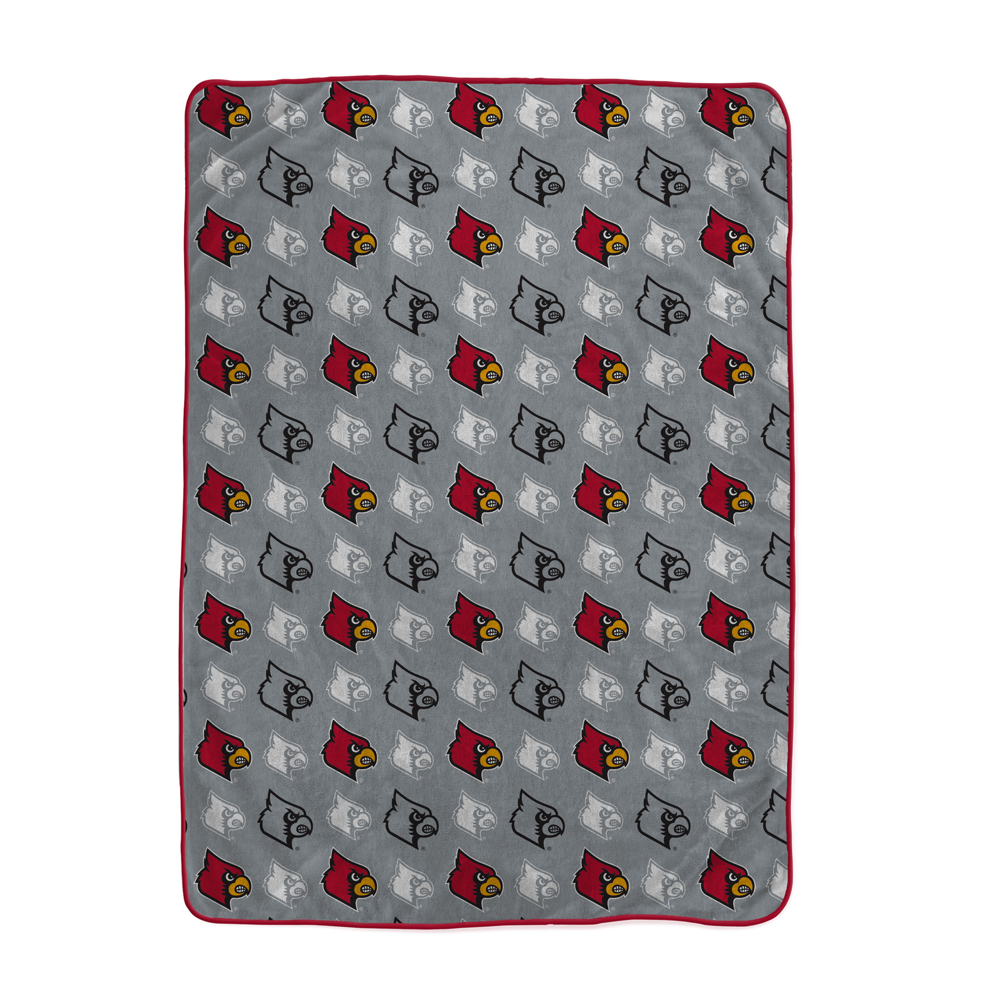 Pegasus Louisville Cardinals Logo Roll Oversized 66" x 95" Ultra Cozy Blanket