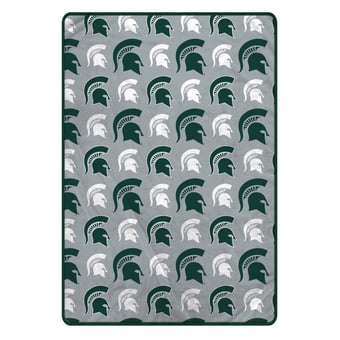"Pegasus Michigan State Spartans Logo Roll Oversized 66"" x 95"" Ultra Cozy Blanket"