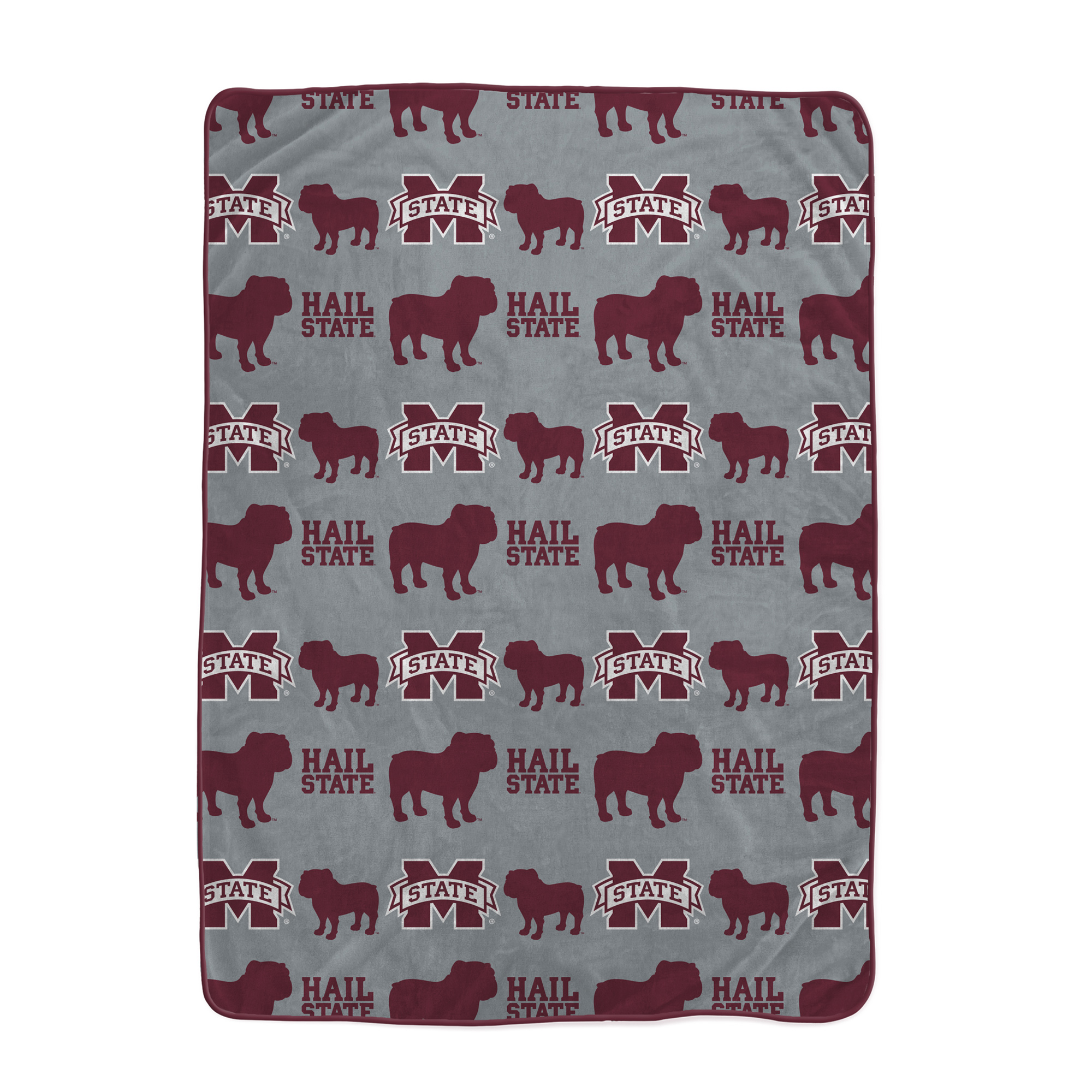 Pegasus Mississippi State Bulldogs Logo Roll Oversized 66" x 95" Ultra Cozy Blanket