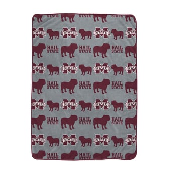 "Pegasus Mississippi State Bulldogs Logo Roll Oversized 66"" x 95"" Ultra Cozy Blanket"
