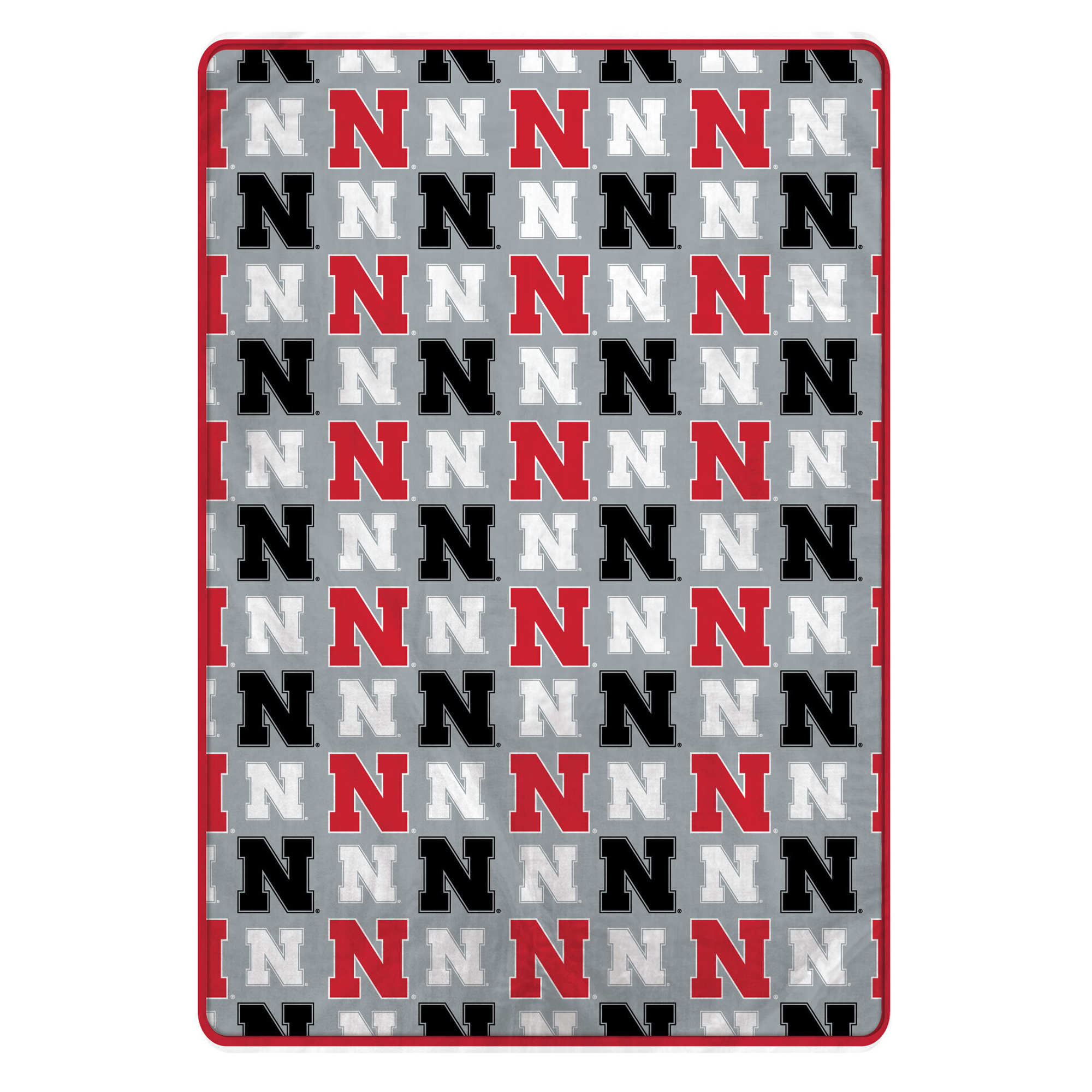 Pegasus Nebraska Huskers Logo Roll Oversized 66" x 95" Ultra Cozy Blanket