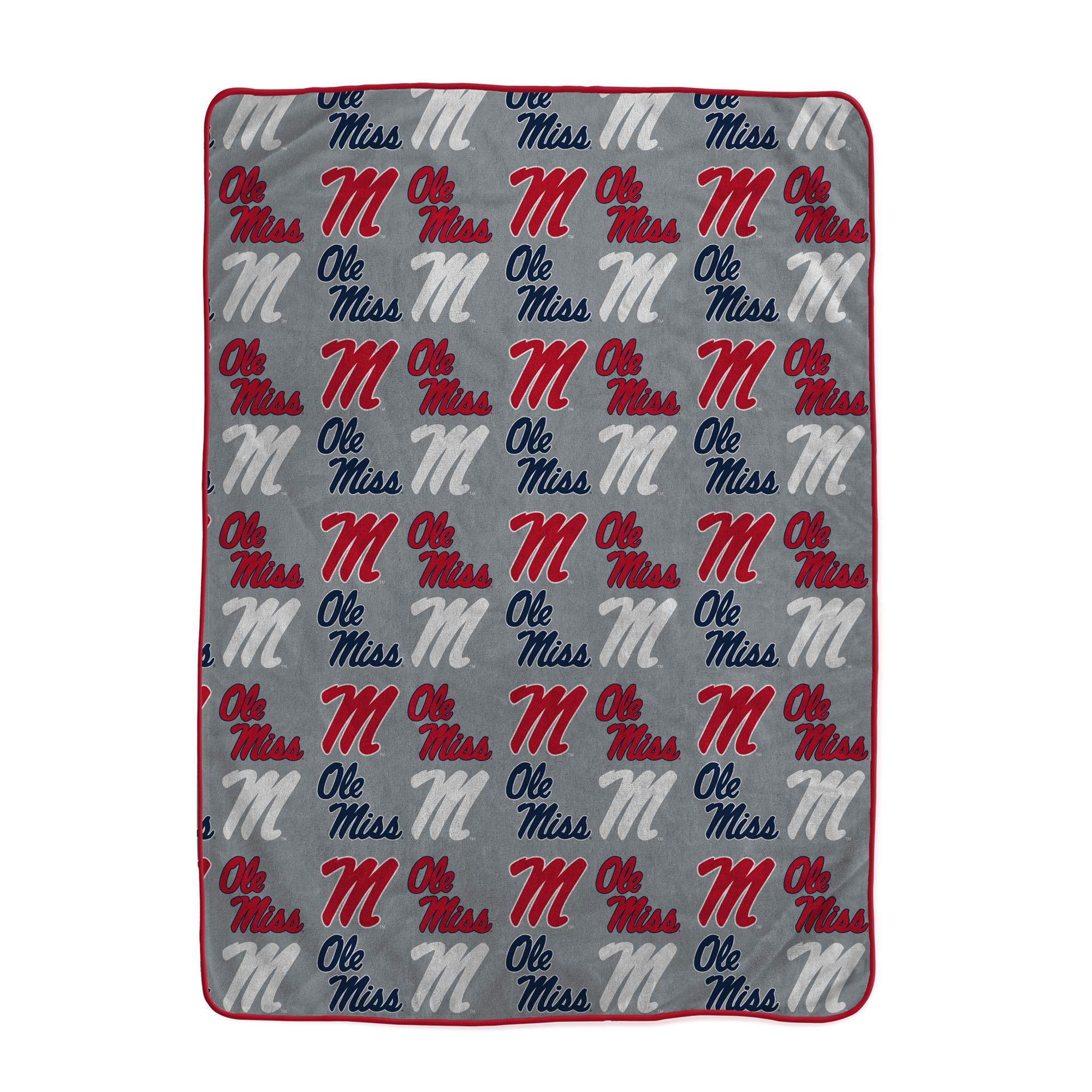Pegasus Ole Miss Rebels Logo Roll Oversized 66" x 95" Ultra Cozy Blanket