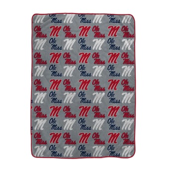 "Pegasus Ole Miss Rebels Logo Roll Oversized 66"" x 95"" Ultra Cozy Blanket"