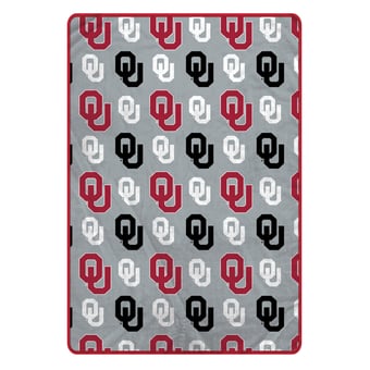"Pegasus Oklahoma Sooners Logo Roll Oversized 66"" x 95"" Ultra Cozy Blanket"
